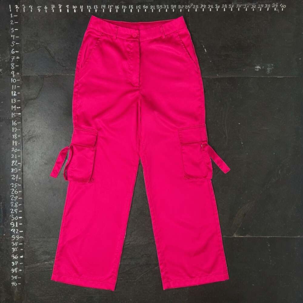 Sincerely Jules Hot Pink Cargo Pants Size S - Picture 2 of 4